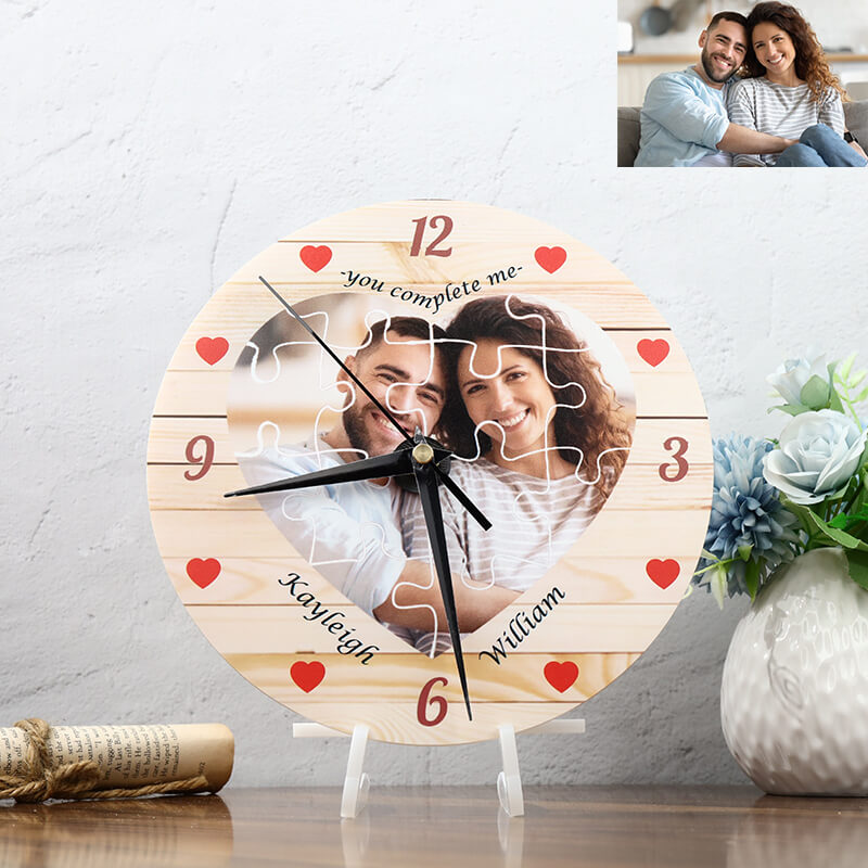Orologio da parete personalizzato 12 foto di famiglia, forma rotonda,  dimensioni 10 pollici, orologio personalizzato, decorazione da parete  personalizzata, regalo unico, regalo personalizzato -  Italia
